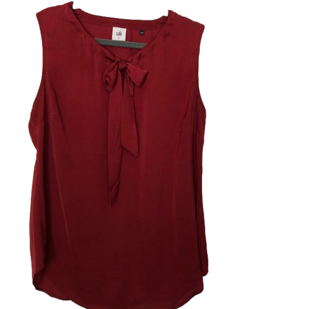 CAbi Drawstring Neckline Shell